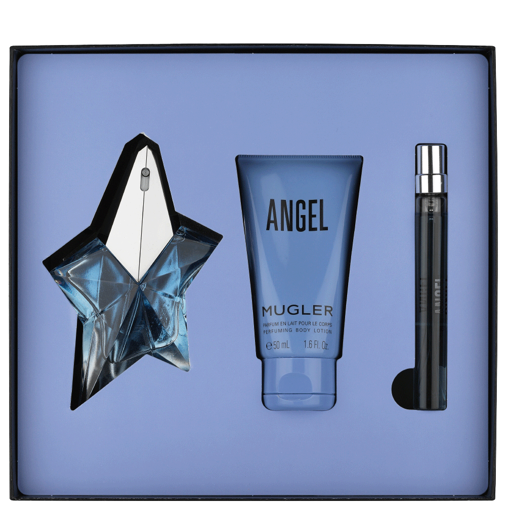 Bild: Thierry Mugler Angel Geschenkset Eau de Parfum 25 ml & 10 ml + Bodylotion 50 ml 