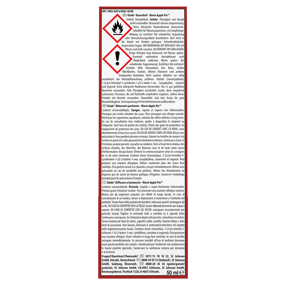 Bild: Glade Raumduft Warm Apple Pie