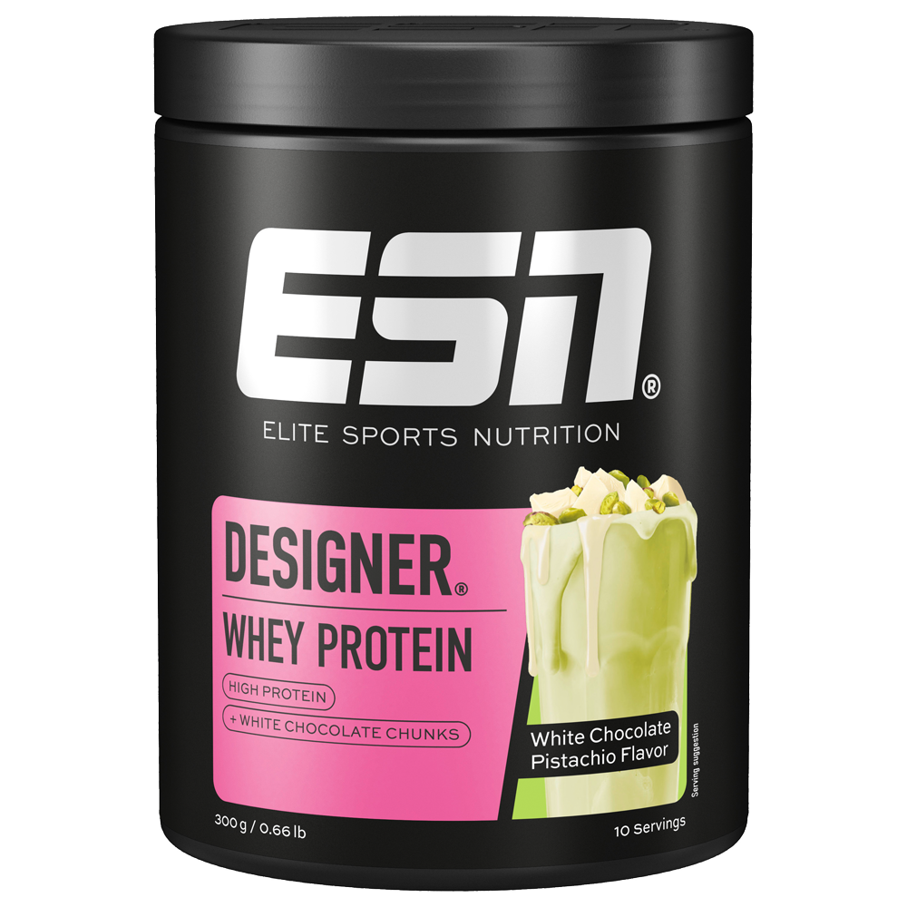 Bild: ESN Designer Whey Protein White Chocolate Pistachio 
