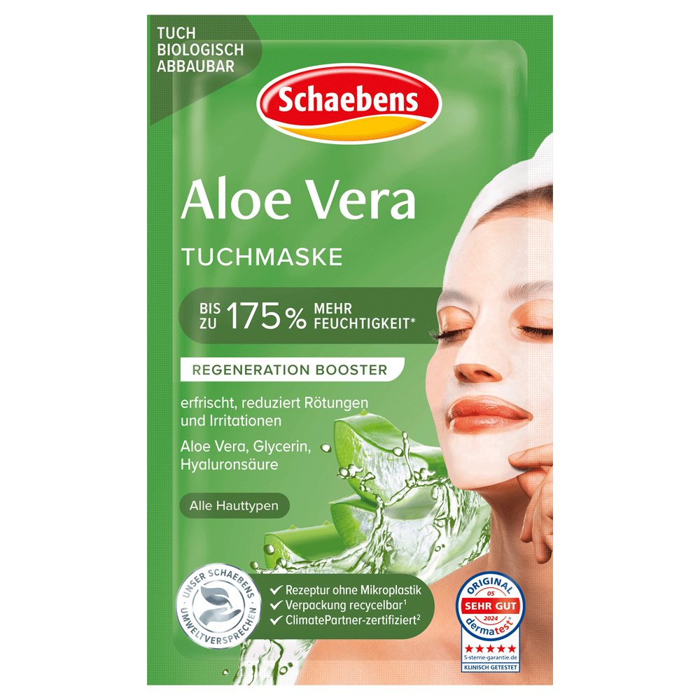 Bild: Schaebens Aloe Vera Tuchmaske