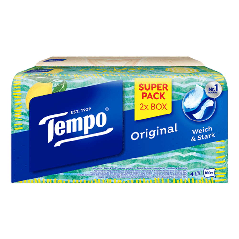Bild: Tempo Original Taschentücher Duo Box