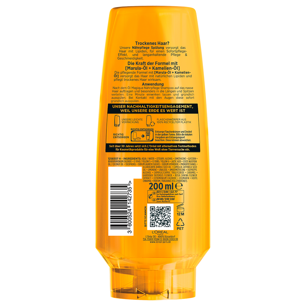 Bild: L'ORÉAL PARIS ELVITAL Öl Extraordinaire Nährende Pflege Spülung 