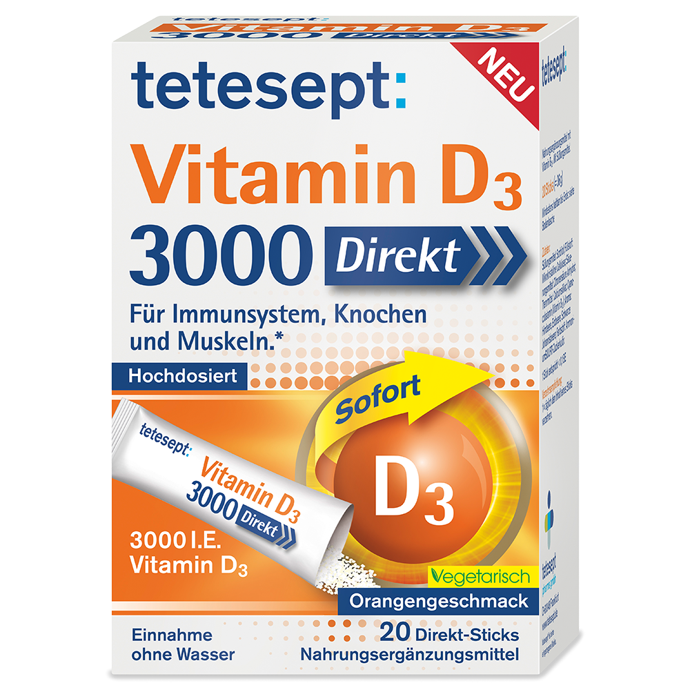 Bild: tetesept: Vitamin D3 3000 Direkt 