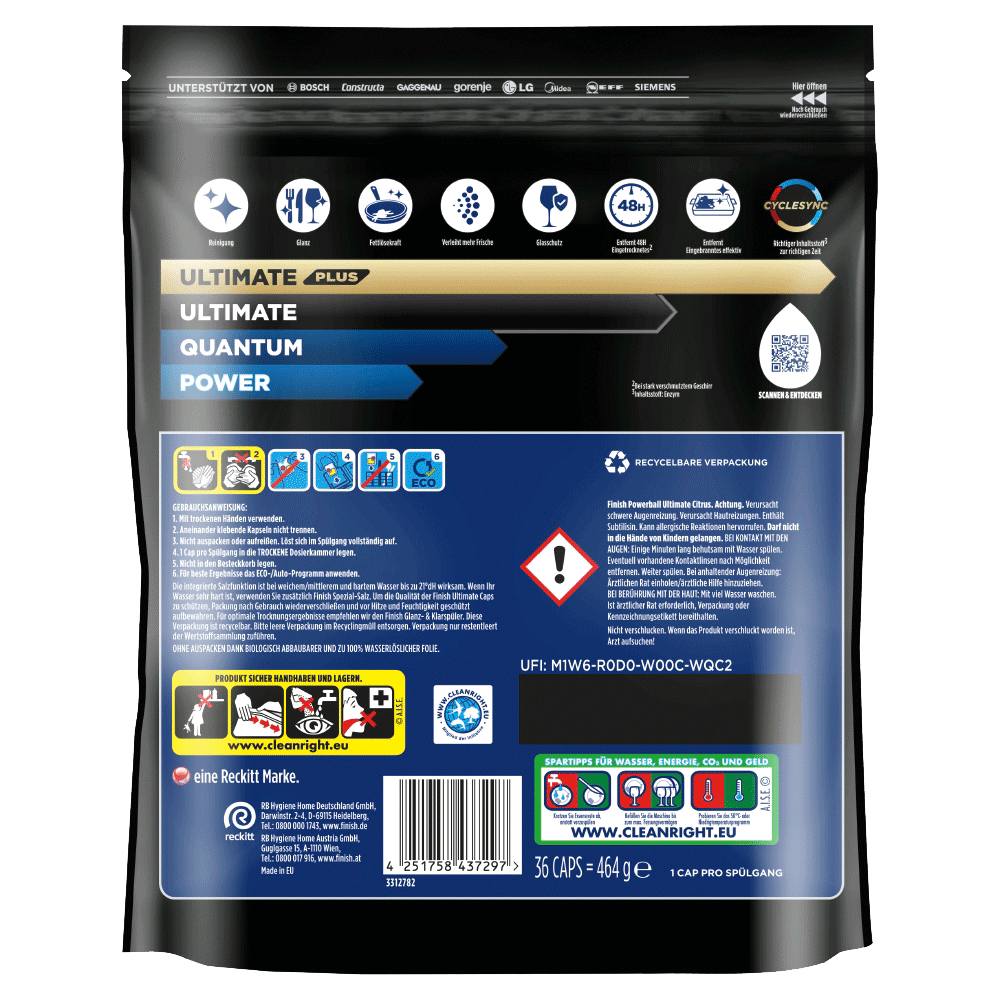 Bild: finish Powerball Ultimate Geschirrspültabs 