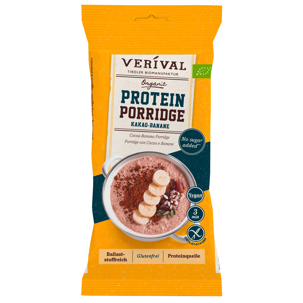 Bild: Verival Protein Porridge Kakao Banane 