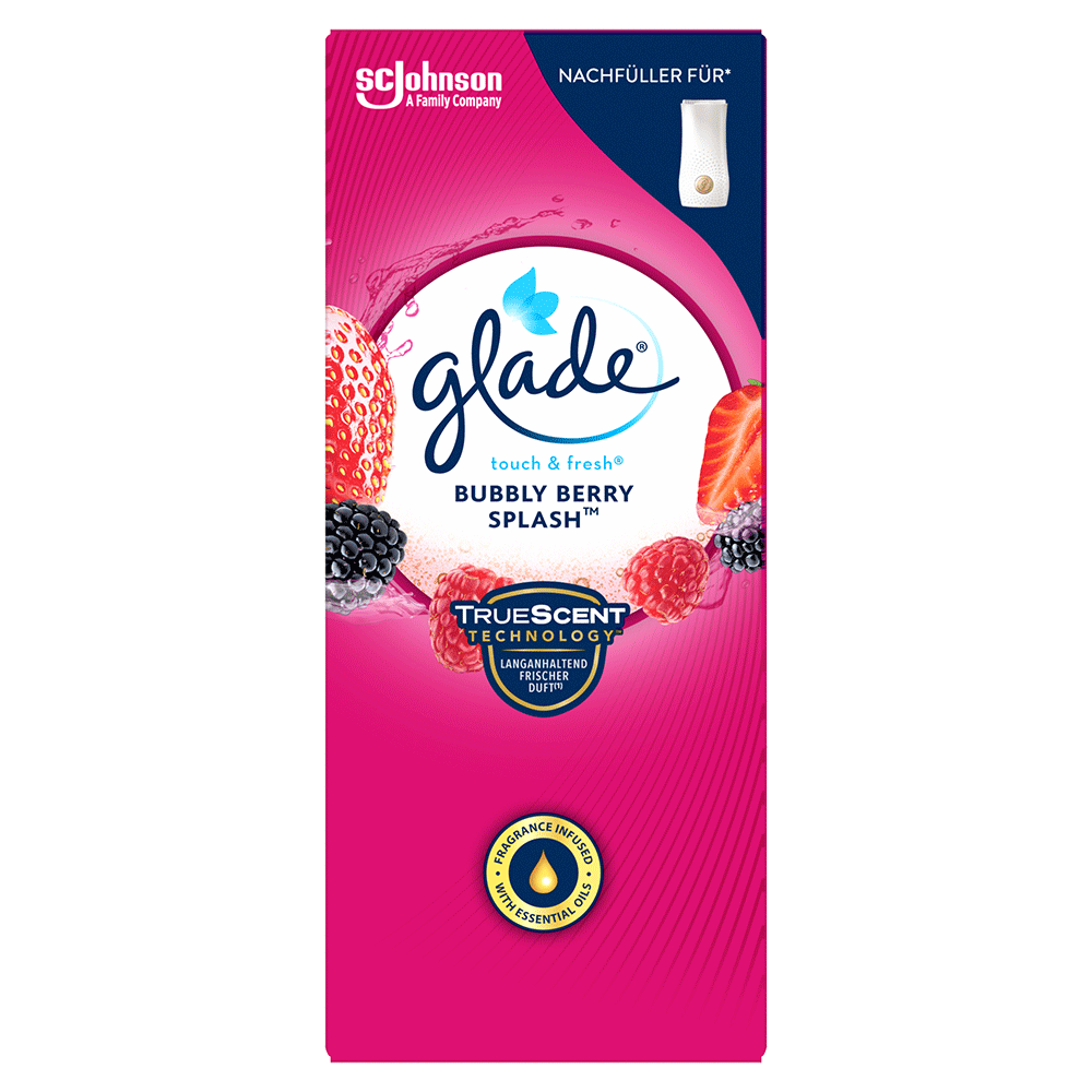 Bild: Glade Touch and Fresh Nachfüller Bubbly Berry Splash 