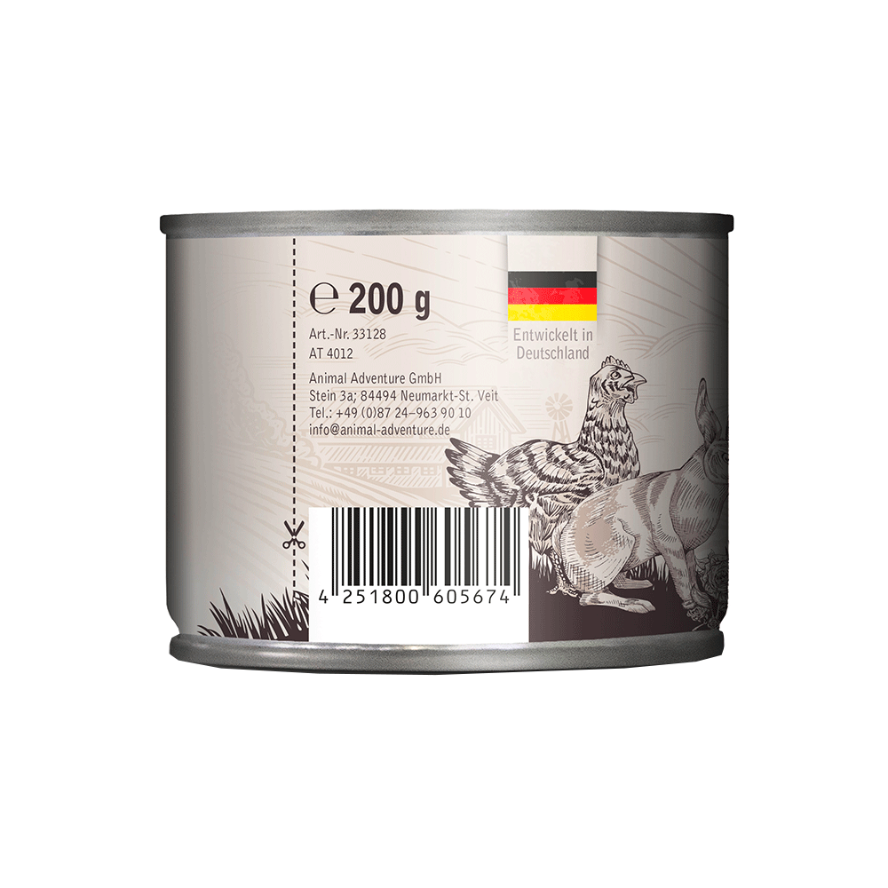 Bild: Venandi Animal Nassfutter Huhn und Kaninchen