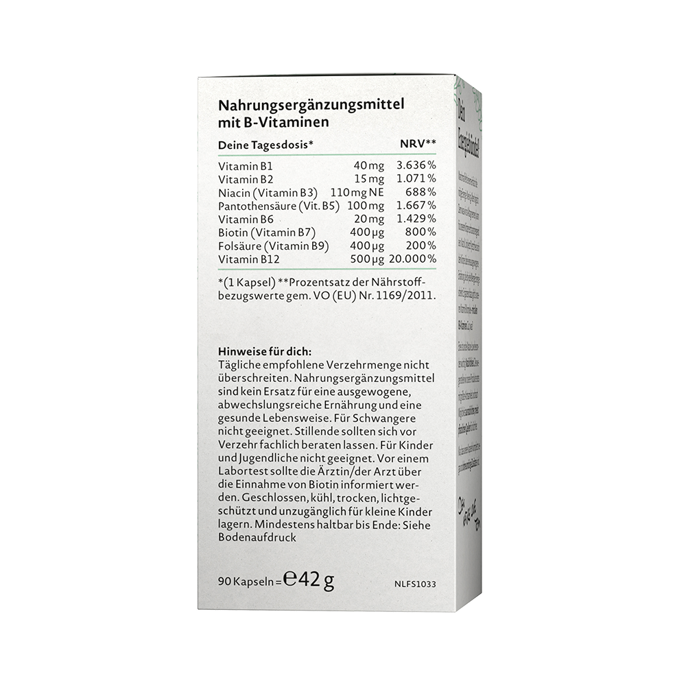 Bild: NATURE LOVE Vitamin B Komplex 