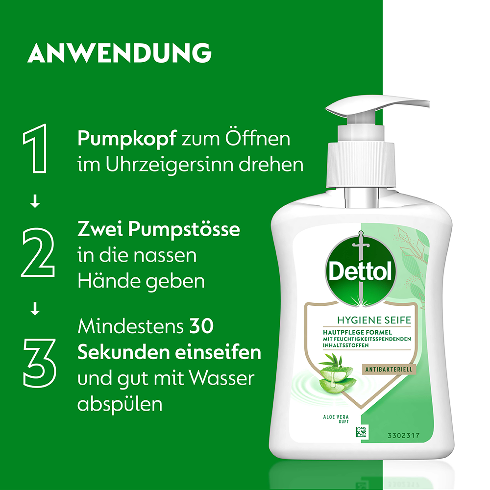 Bild: Dettol Flüssigseife Pflegend Aloe Vera 