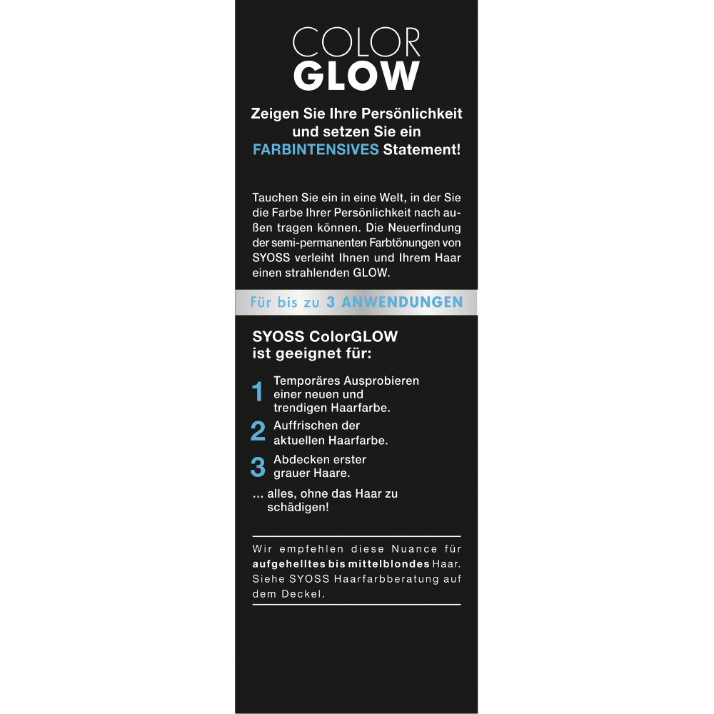 Bild: syoss Color Glow Haartönung Platinblond