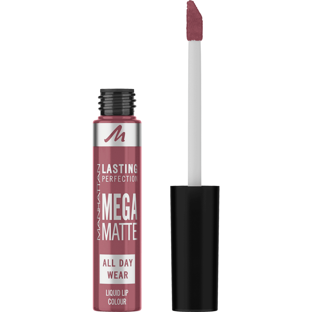 Bild: MANHATTAN Lasting Perfection Mega Matte Liquid Lip Colour ravishing rose