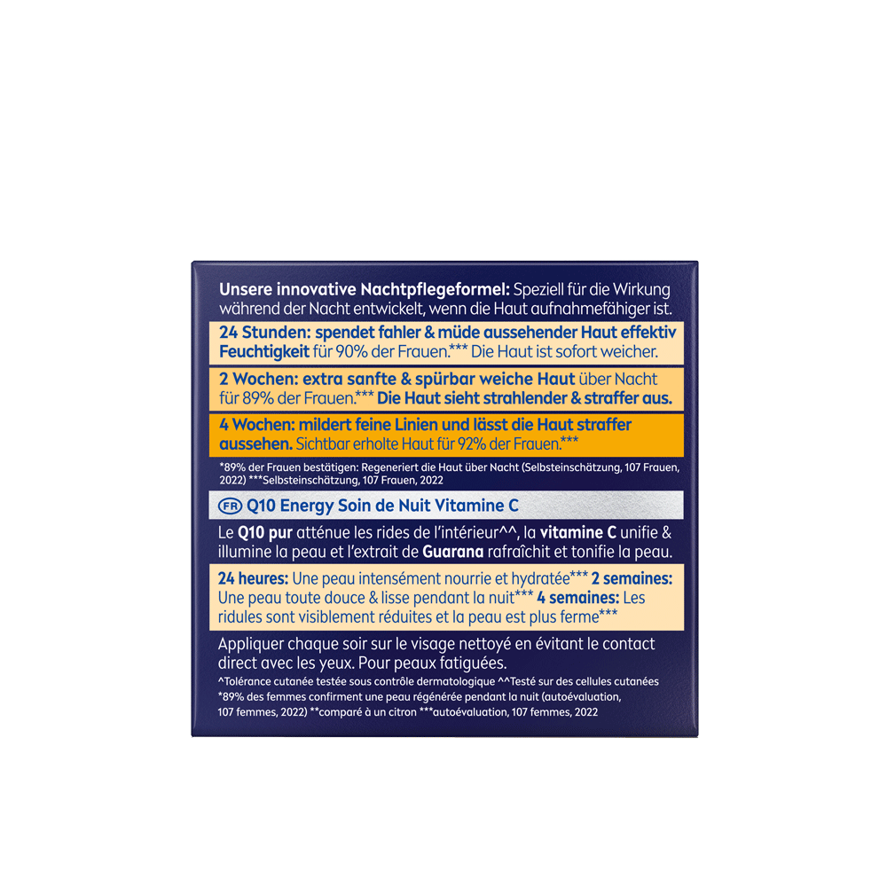 Bild: NIVEA Q10 Anti Falten Energy Nachtpflege 
