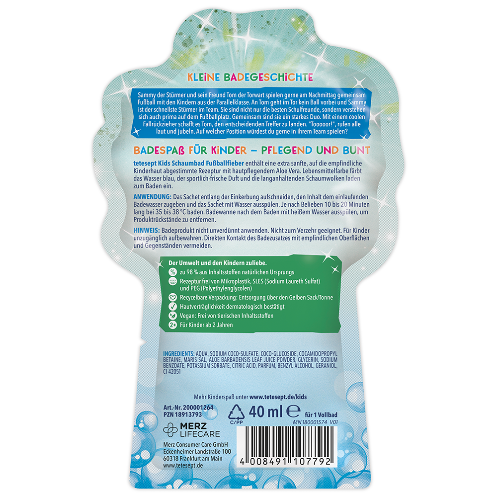 Bild: tetesept: Kids Schaumbad Fussballfieber
