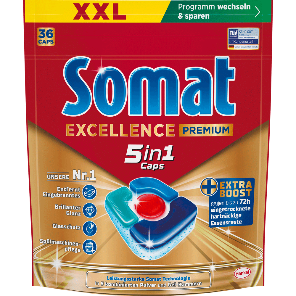 Bild: Somat Excellence Premium 5in1 Caps 