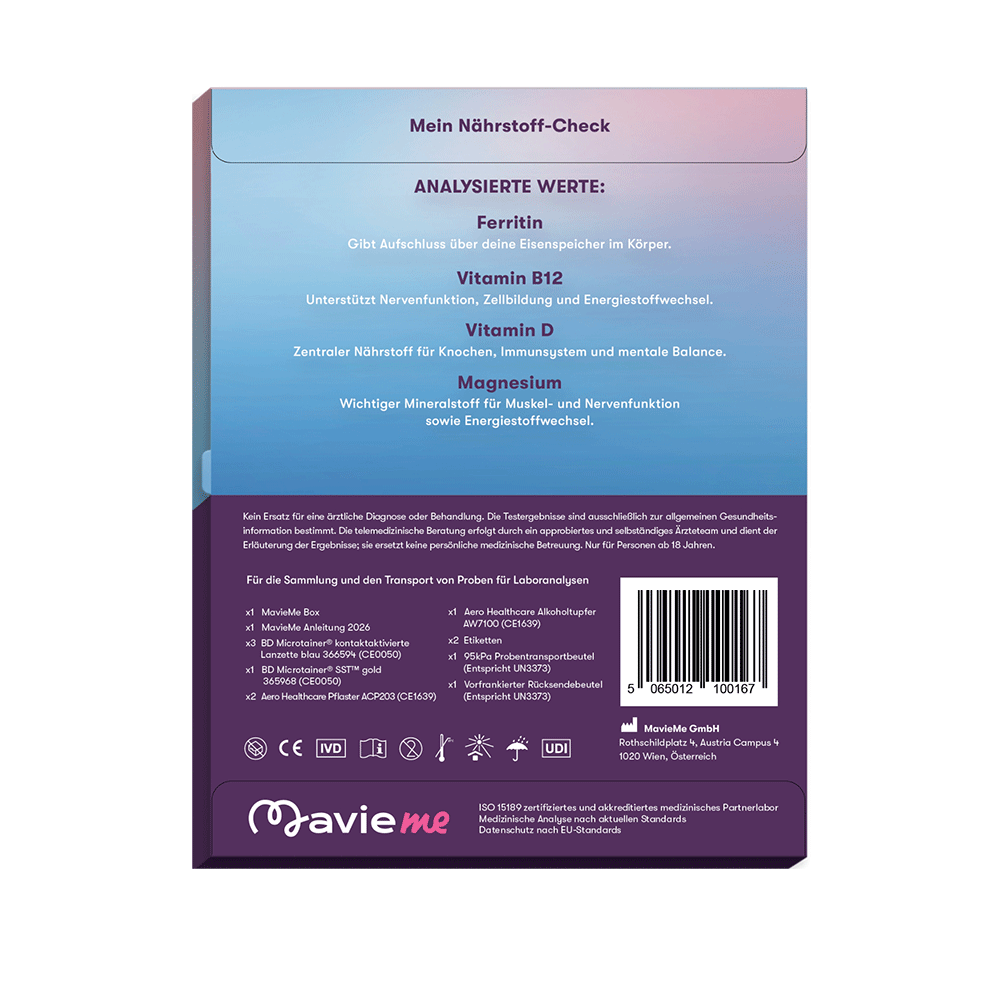 Bild: Mavie Nährstoff Check Bluttest 