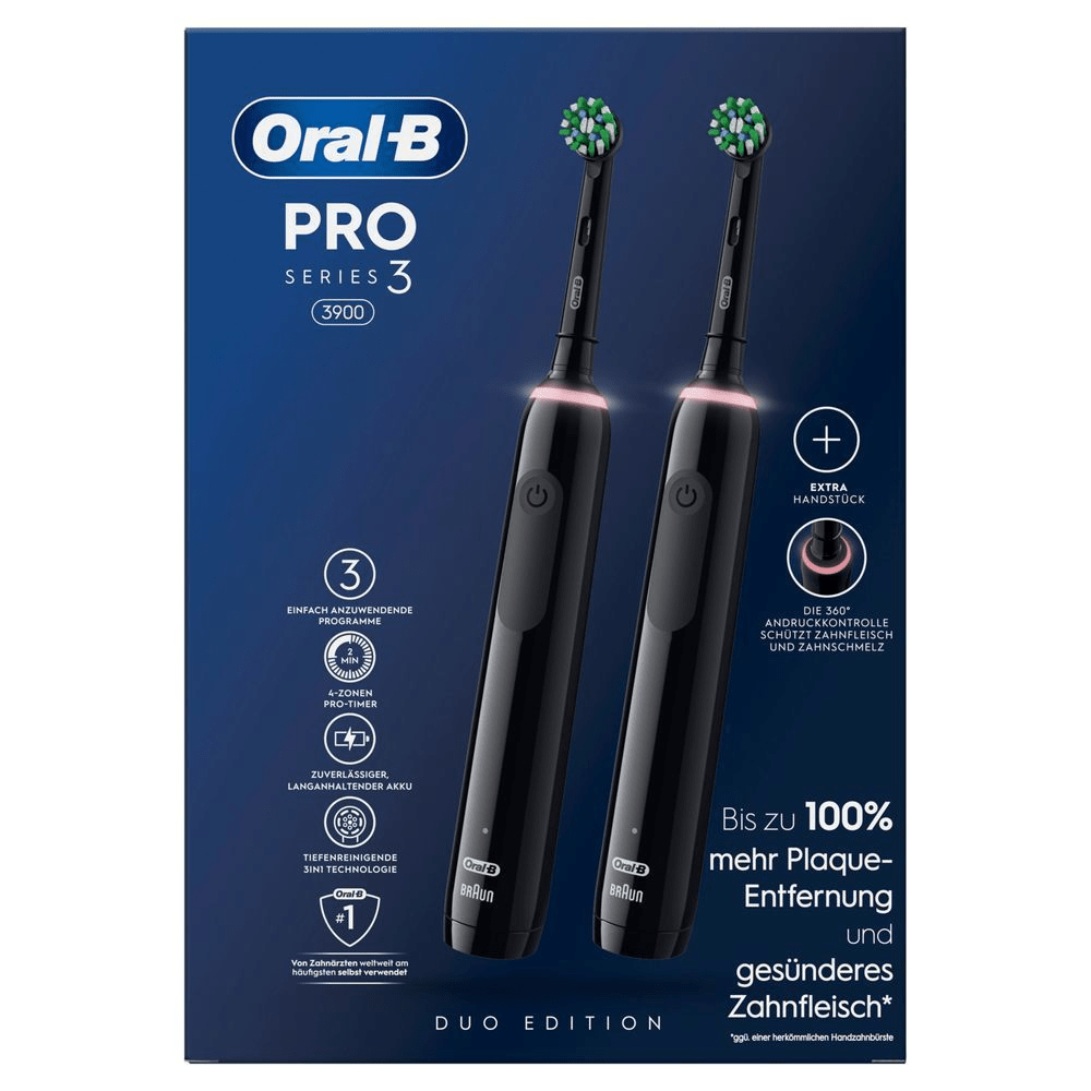 Bild: Oral-B Pro Series 3 Duopack Elektrische Zahnbürste, Schwarz