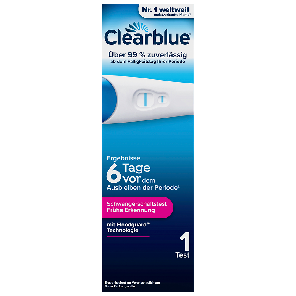 Bild: Clearblue Schwangerschaftsfrühtest 