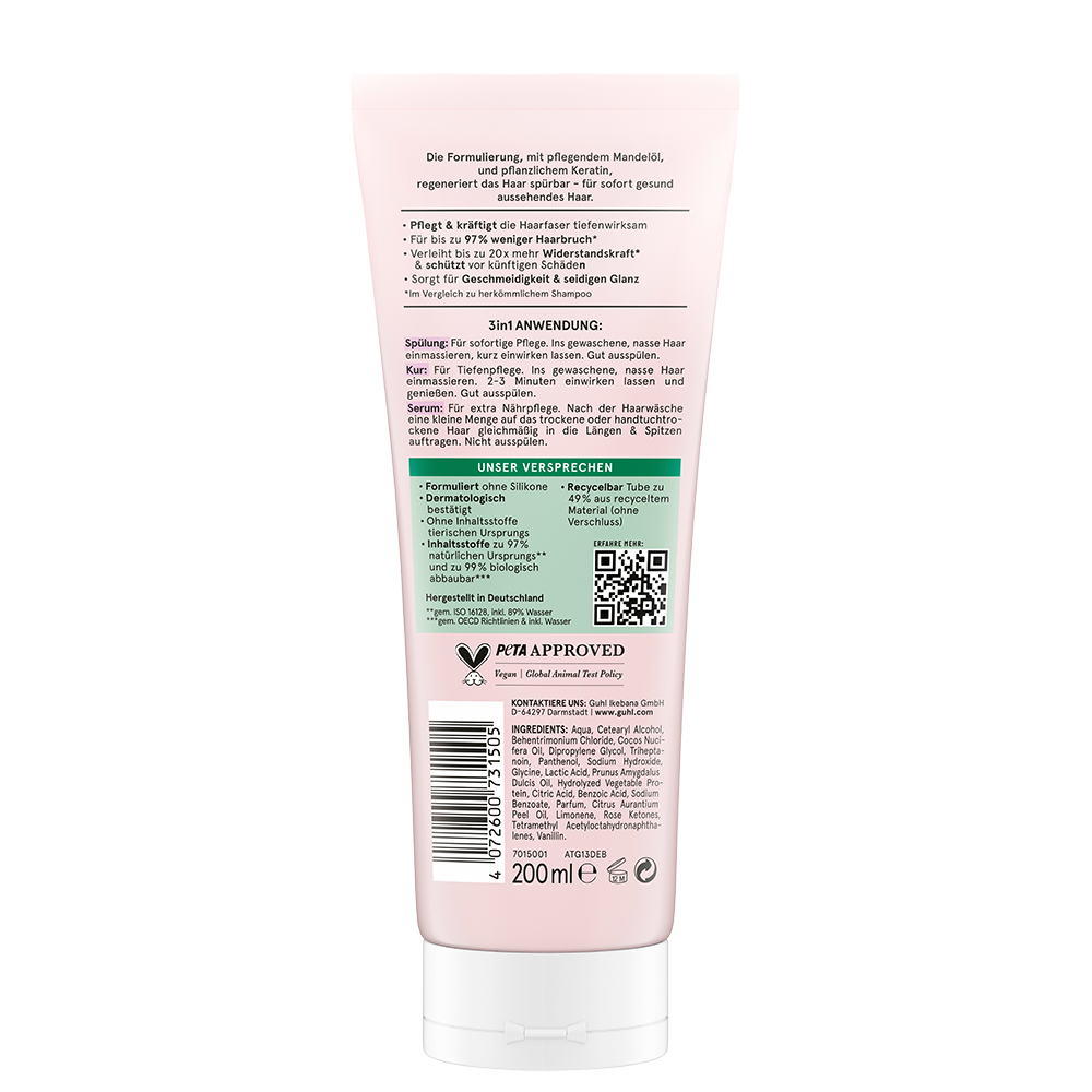 Bild: GUHL 3in1 Tiefenaufbau Kur, Spülung und Serum 