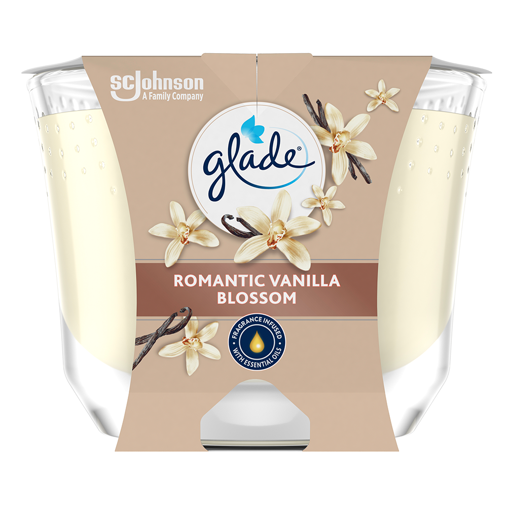 Bild: Glade Premium Duftkerze Romantic Vanilla Blossom 
