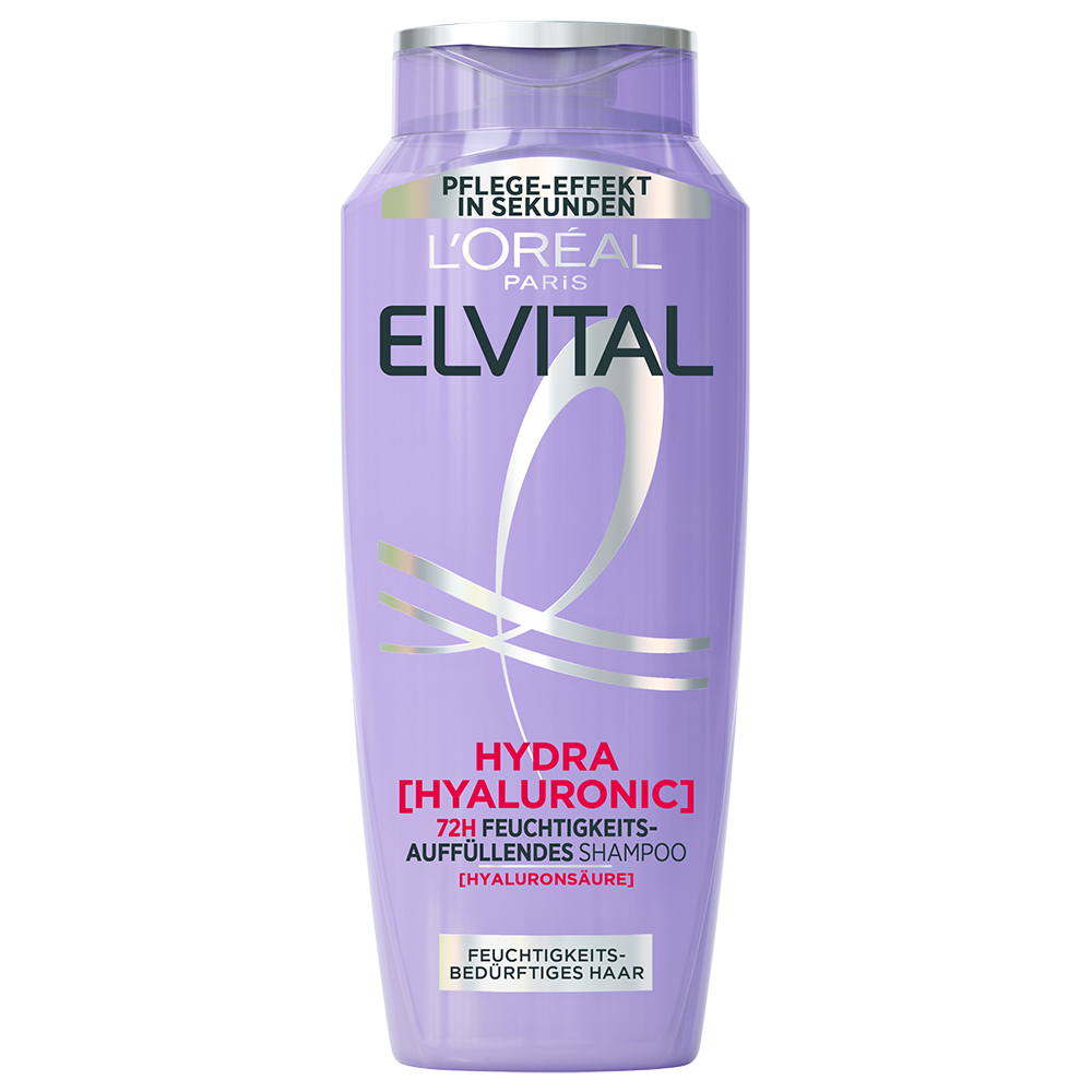 Bild: L'ORÉAL PARIS ELVITAL Hydra [Hyaluronic] 72H Feuchtigkeits-Auffüllendes Shampoo 