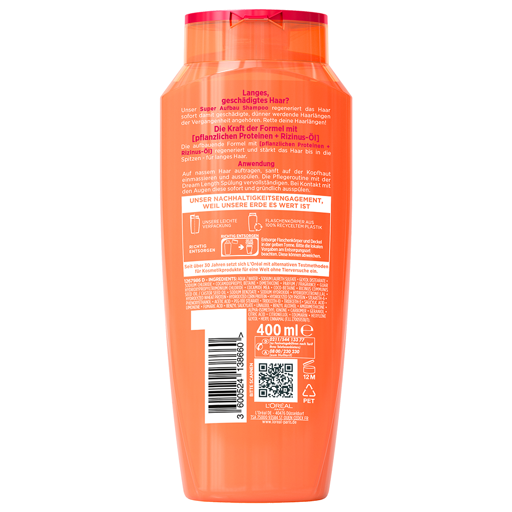 Bild: L'ORÉAL PARIS ELVITAL Dream Length Super Aufbau Shampoo 