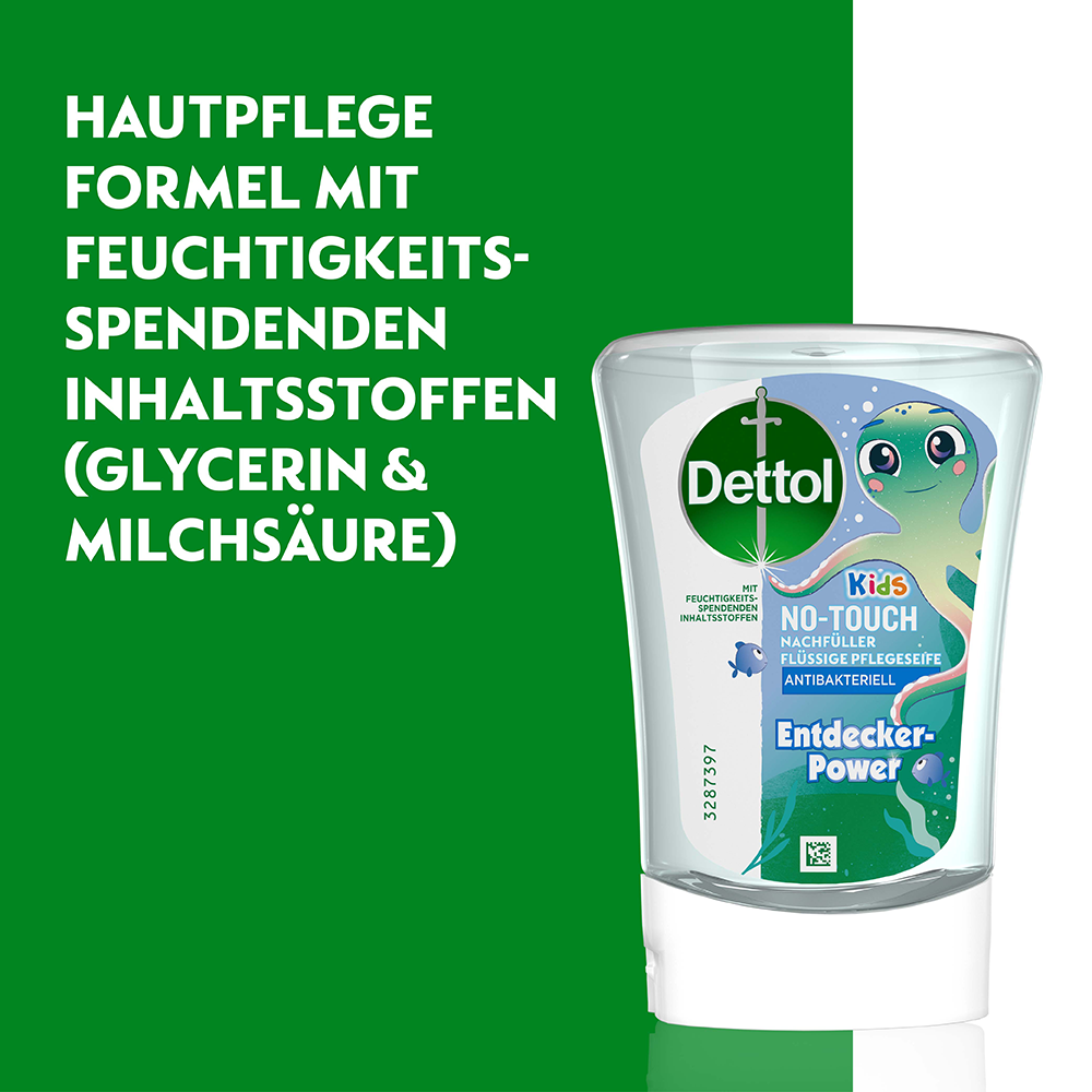 Bild: Dettol Kids No-Touch Nachfüllung Entdeckerpower 