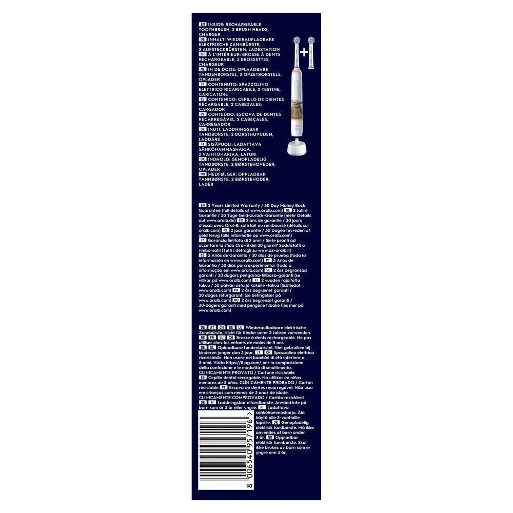 Bild: Oral-B Pro Junior Elektrische Zahnbürste, Weiß 