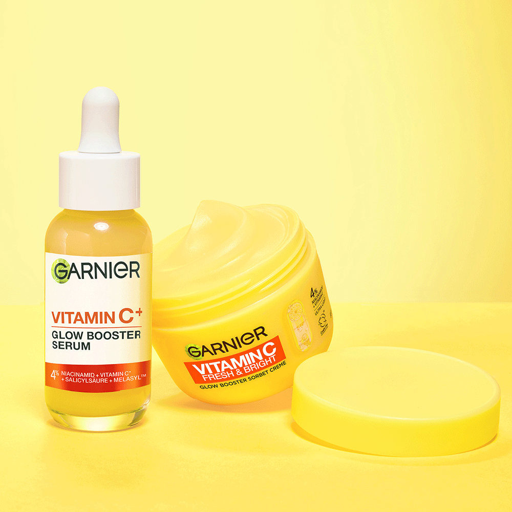 Bild: GARNIER Vitamin C Fresh & Bright Glow Booster Sorbet Creme 