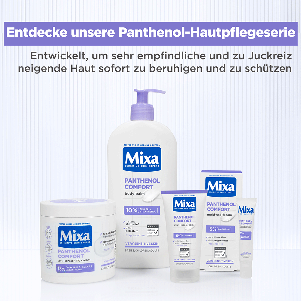 Bild: Mixa Panthenol Lip Comfort Lippen- & Nasenbalsam 