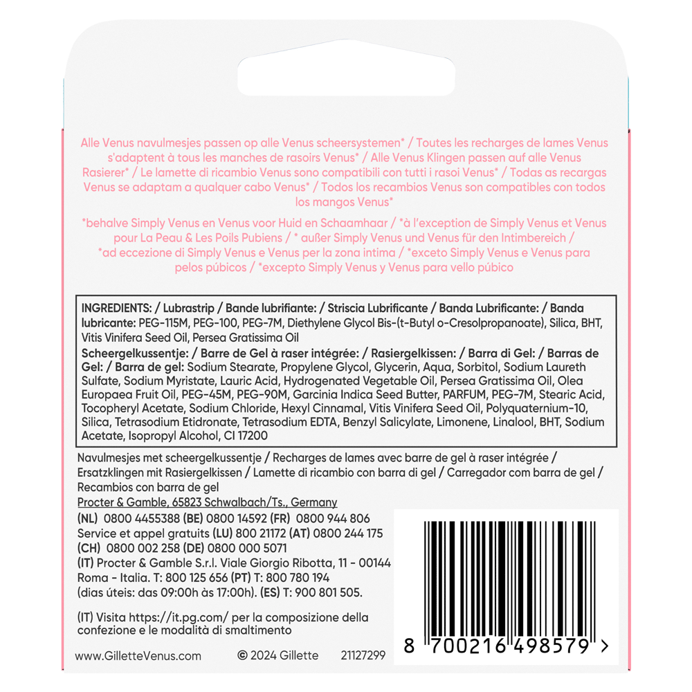 Bild: Gillette Venus Comfortglide Spa Breeze Rasierklingen 