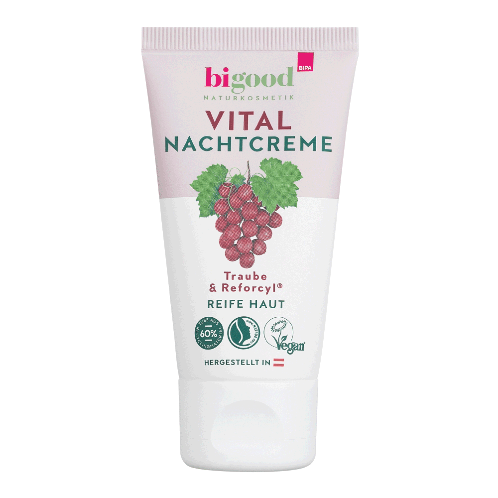 Bild: bi good Vital Nachtcreme Traube & Reforcyl 