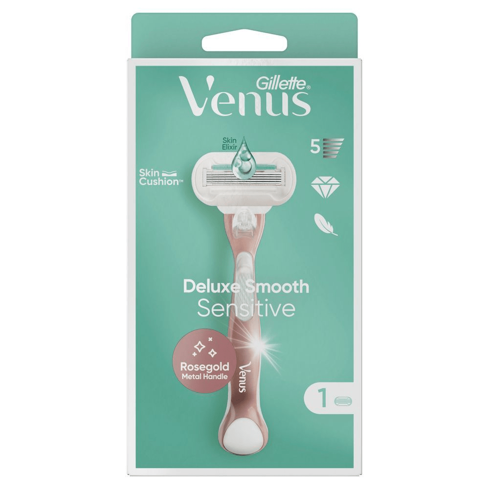 Bild: Gillette Venus Deluxe Smooth Sensitive Roségold Rasierer 