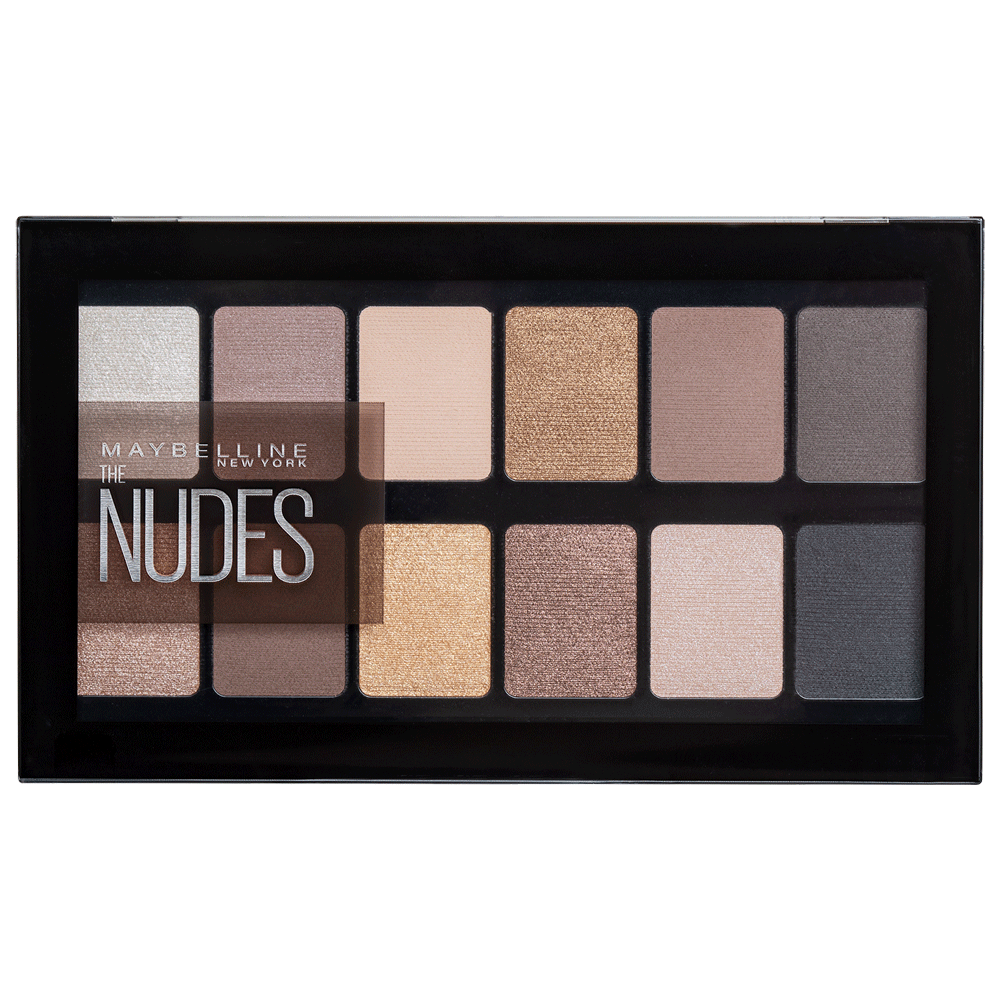 Bild: MAYBELLINE The Nudes Eyeshadow Palette Warme Erdtöne