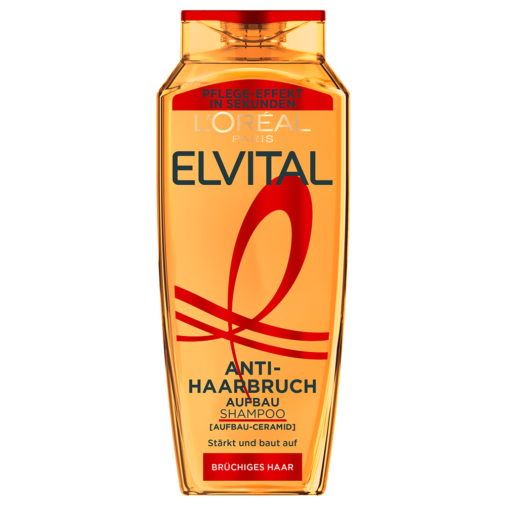 Bild: L'ORÉAL PARIS ELVITAL Anti-Haarbruch Pflegendes Aufbau Shampoo 
