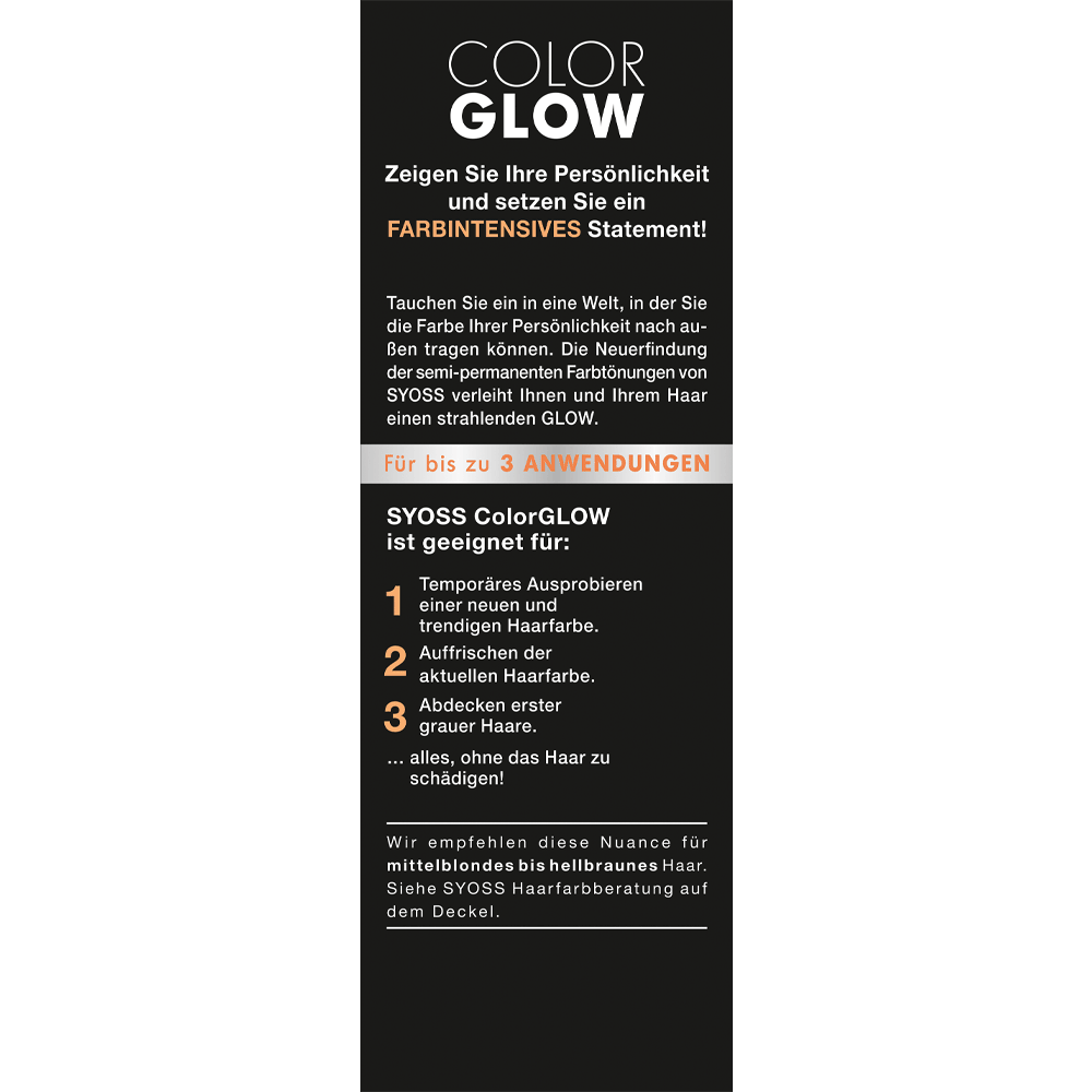 Bild: syoss Color Glow Haartönung Kupfer