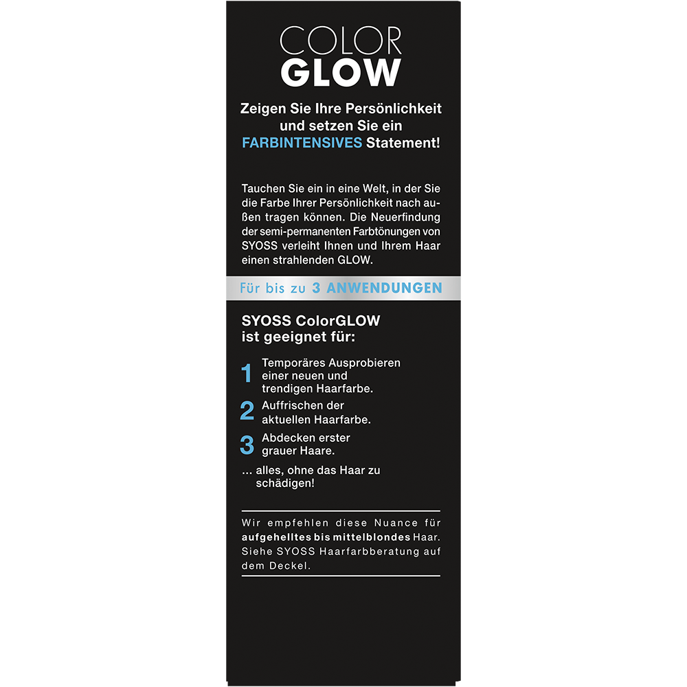 Bild: syoss Color Glow Haartönung Platinblond