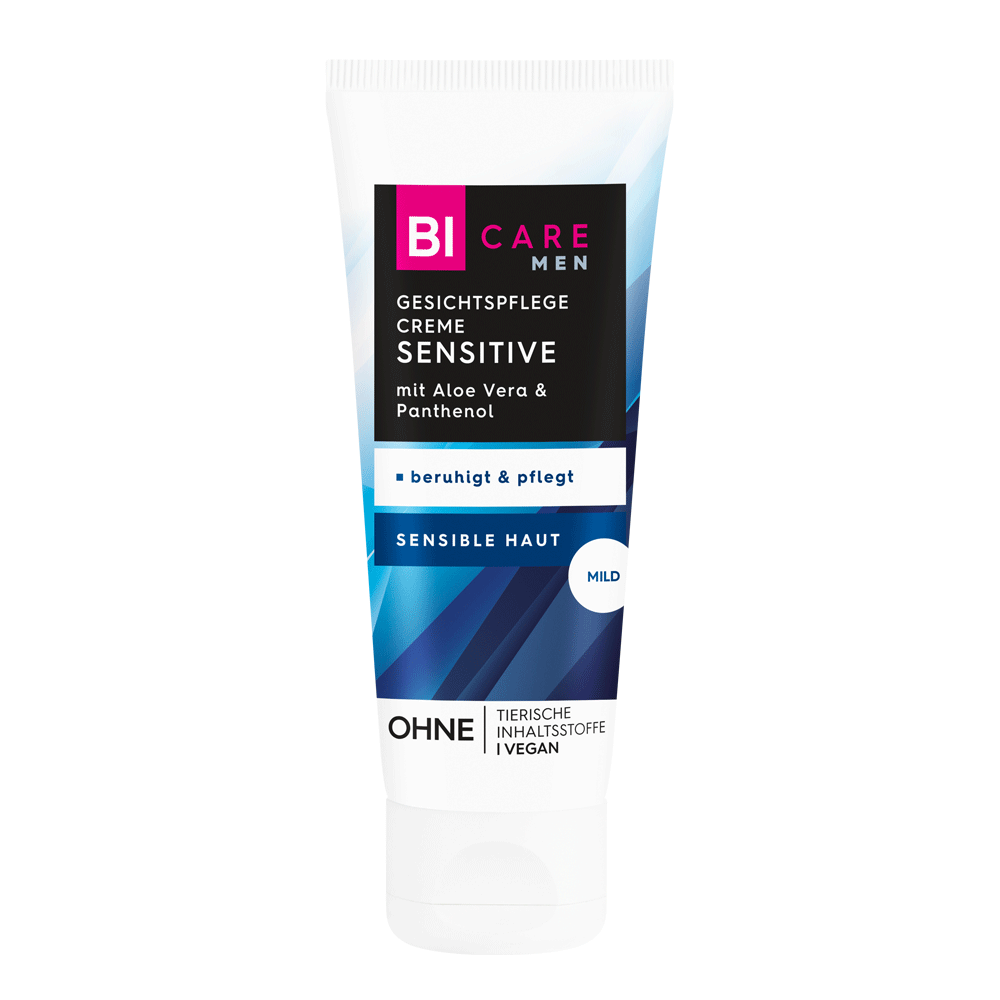 Bild: BI CARE MEN Gesichtspflege Creme Sensitive 