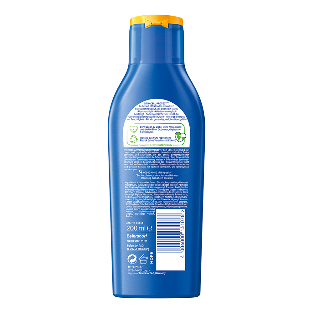 Bild: NIVEA Sun Sonnencreme LSF 50 