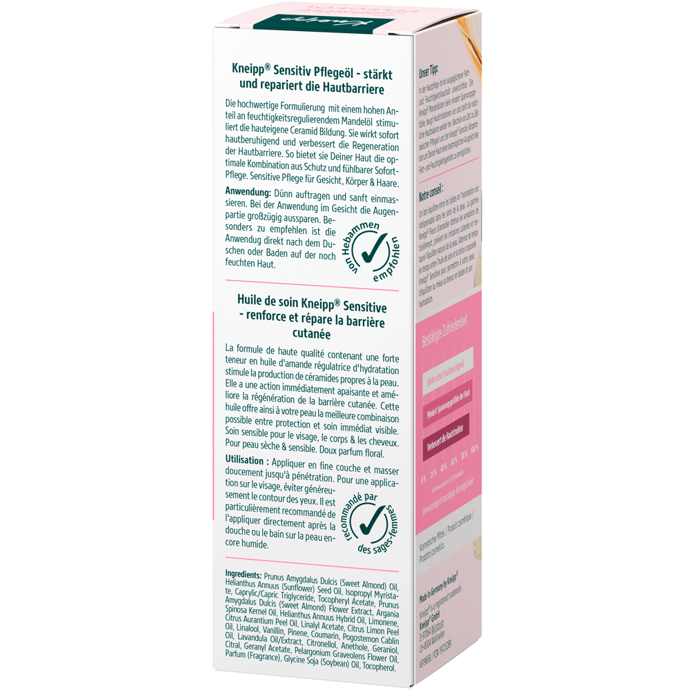 Bild: Kneipp Sensitiv Pflegeöl Mandel 