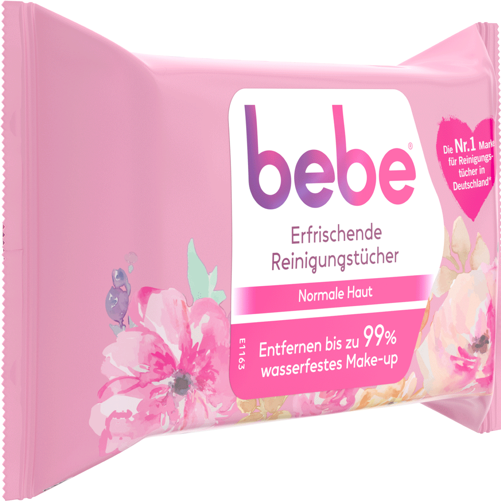 Bild: bebe Young Care 5 in 1 erfrischende Reinigungstücher 