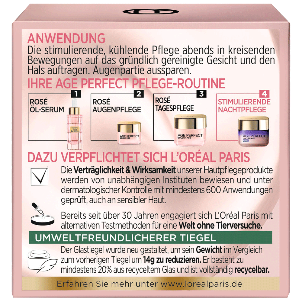 Bild: L'ORÉAL PARIS Age Perfect Golden Age Nachtpflege 