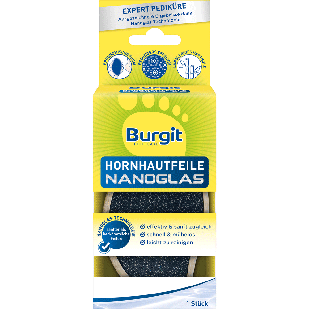 Bild: Burgit Footcare Hornhautfeile Nanoglas 