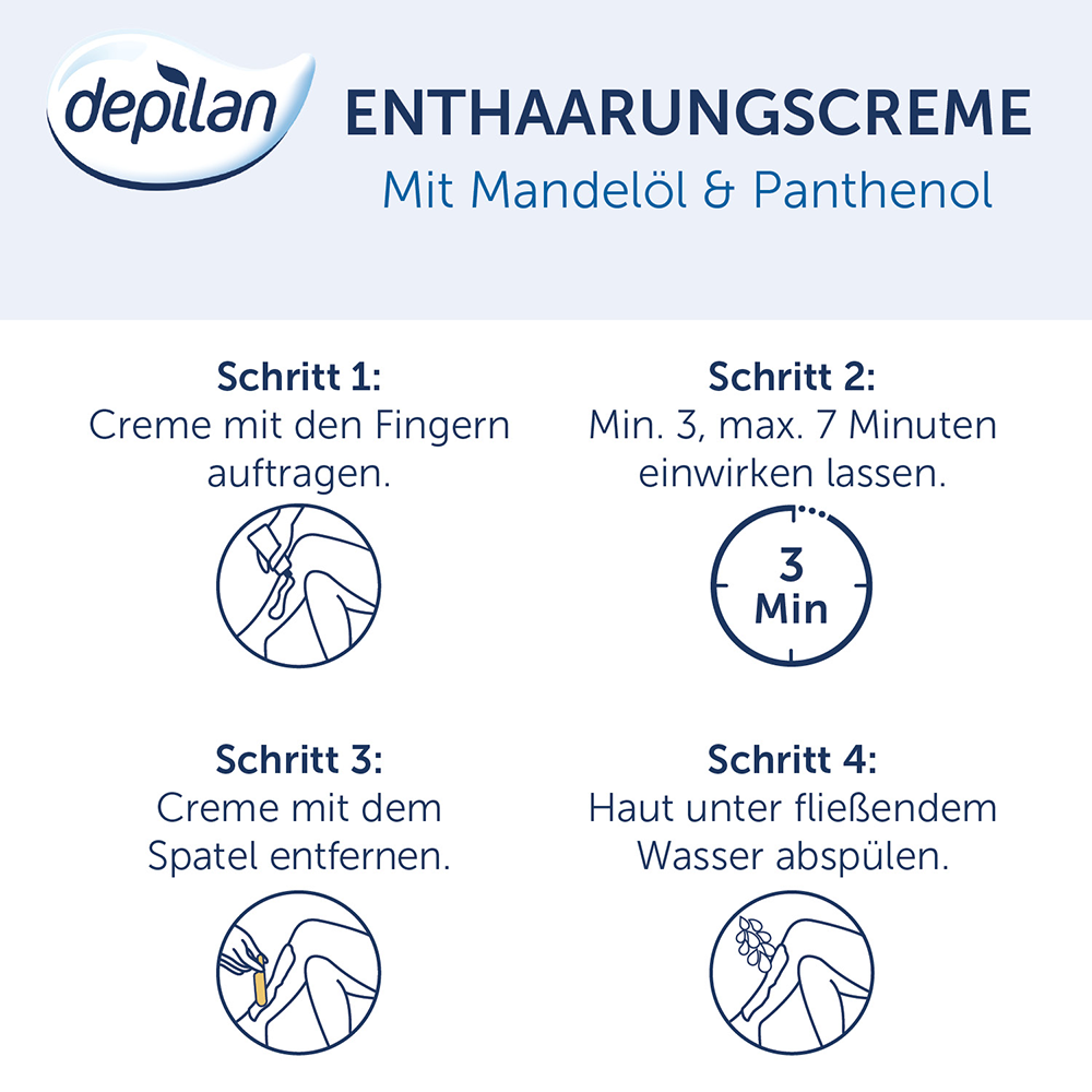 Bild: depilan Sensitive Skin Enthaarungscreme 