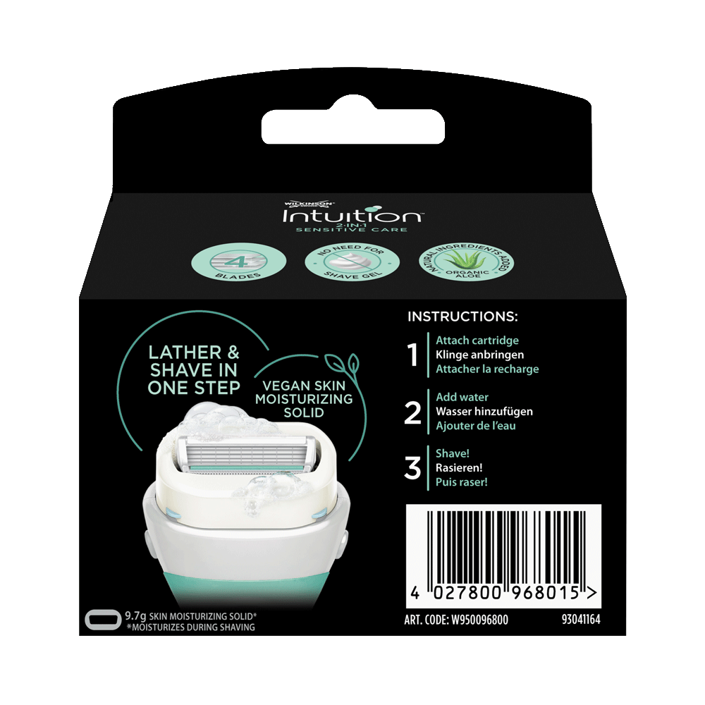 Bild: Wilkinson Intuition 2in1 Sensitive Care Rasierklingen 