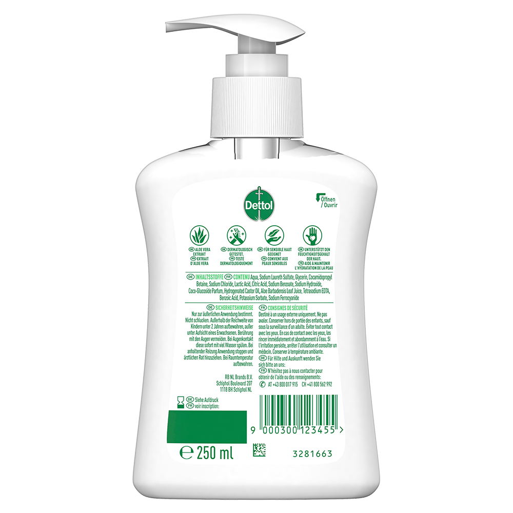 Bild: Dettol Flüssigseife Pflegend Aloe Vera 
