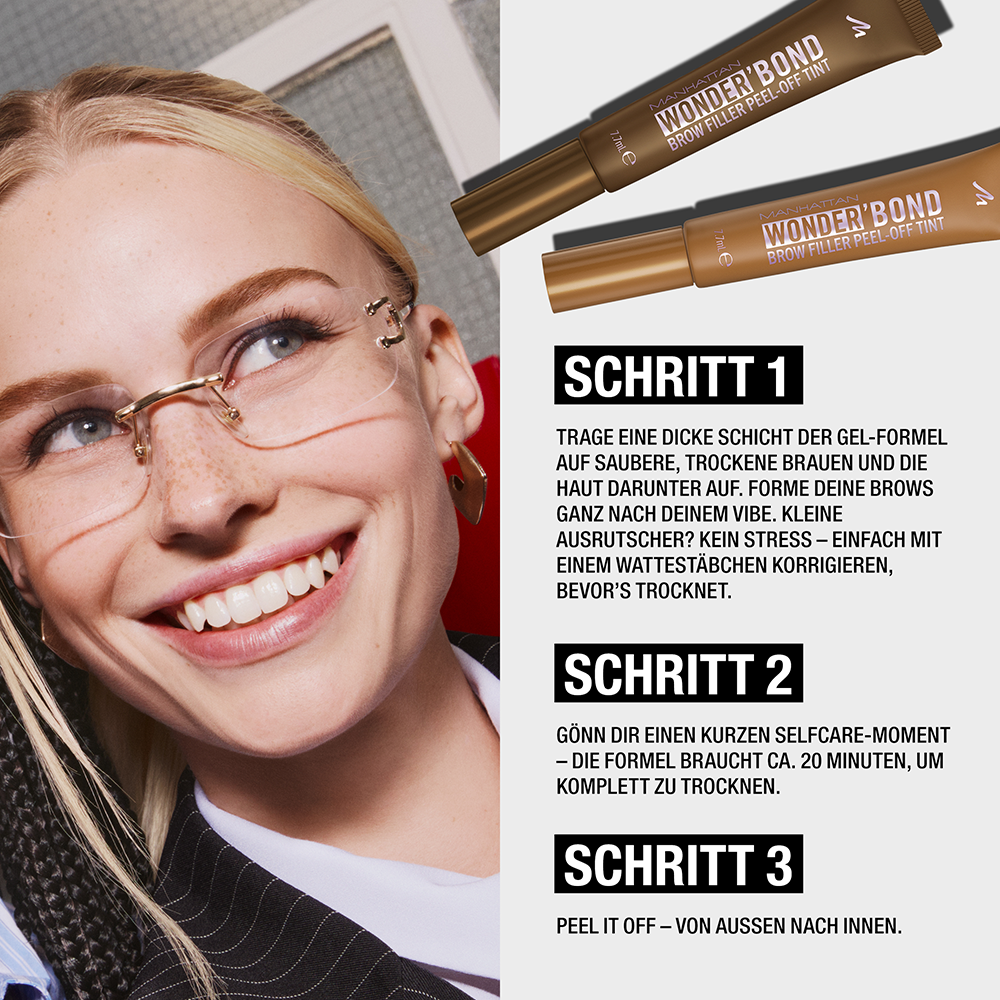 Bild: MANHATTAN Wonder Bond Brow Peel Off Tint Light Brown 001