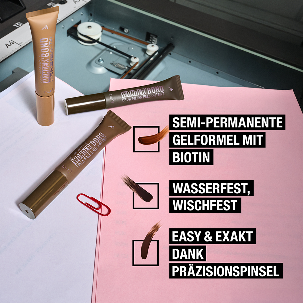 Bild: MANHATTAN Wonder Bond Brow Peel Off Tint Light Brown 001
