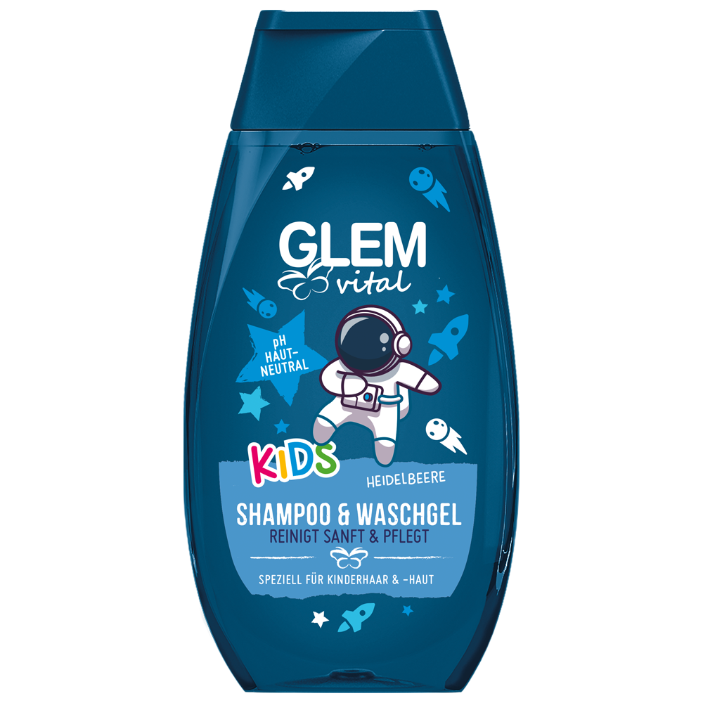 Bild: GlemVital Kids Shampoo & Waschgel Heidelbeere 