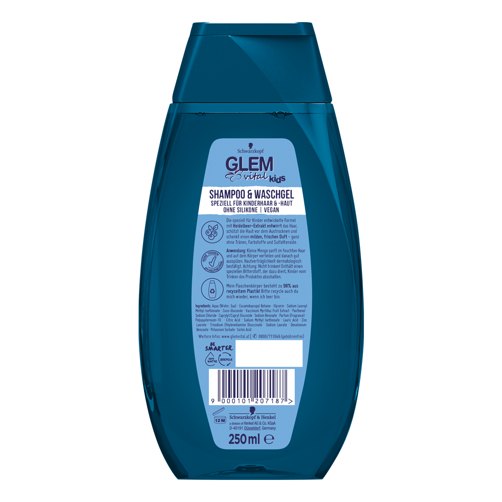Bild: GlemVital Kids Shampoo & Waschgel Heidelbeere 