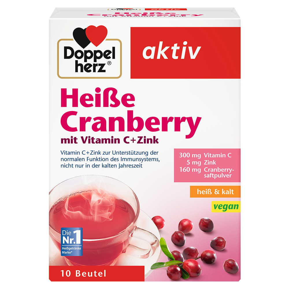 Bild: DOPPELHERZ Heiße Cranberry mit Vitamin C + Zink 